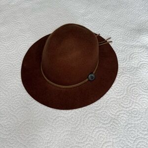 Frye Brown Wool Hat size S/M